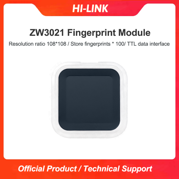 Hi-link HLK-ZW3021 capacitive touch fingerprint sensor module surface array semiconductor fingerprint recognition module